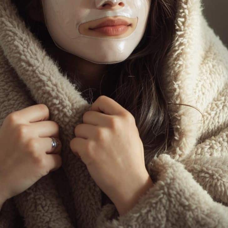 ブランケットとシートマスク