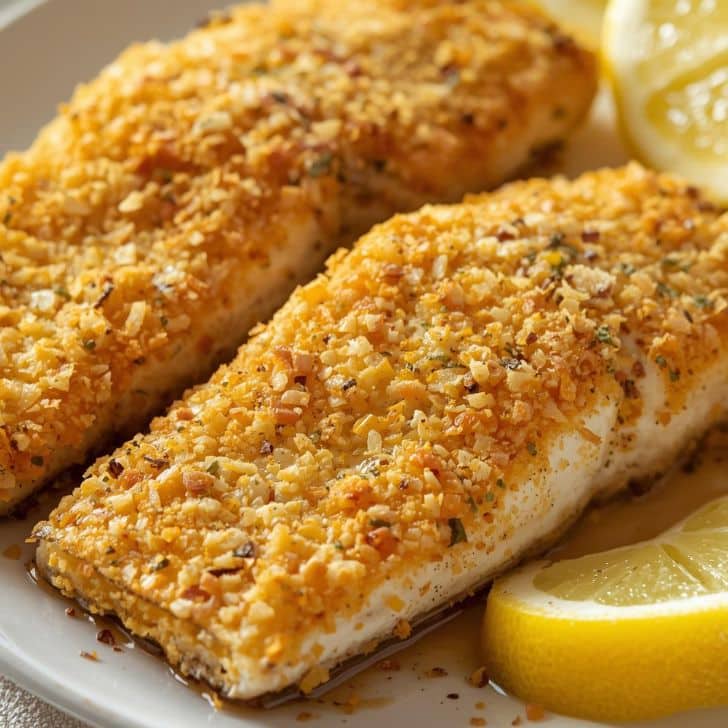 ブリの香草パン粉焼き